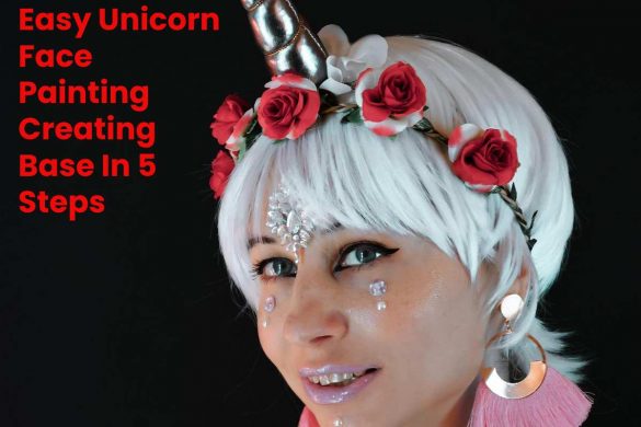 Easy Unicorn Face Painting Creating Base In 5 Steps - Cafe Shape - 2022