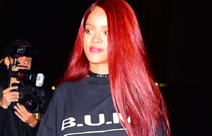 Rihanna Hair Styles at the Beginning of a Career of Long Hair