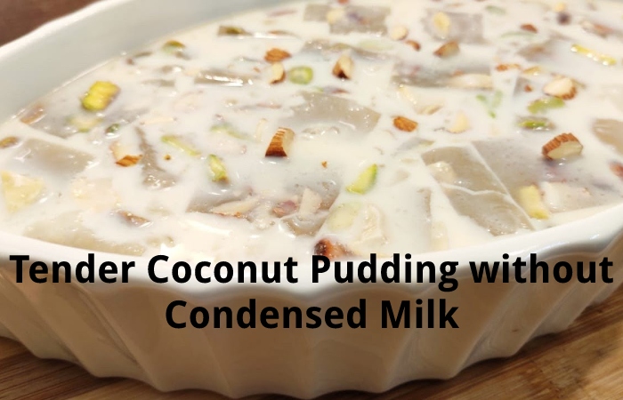 Tender Coconut Pudding without Condensed Milk