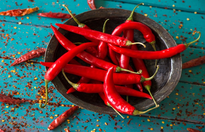 Nutritional Values ​​and Calories the Red Chilli Pepper