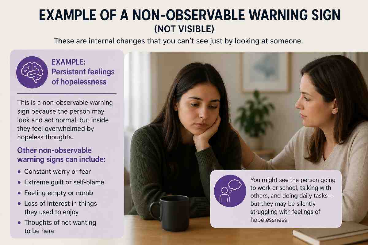 Non Manifested Sign Non-Observable Mental Health Warning Signs: Examples & Guide